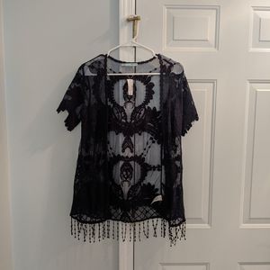 Marices Kimono with Fringe